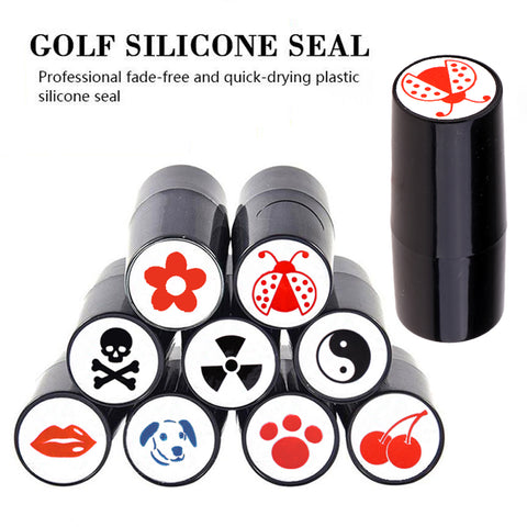 NEW GOLF BALL STAMPER | QUICK-DRY PLASTIC MULTICOLORS AND DESIGNS