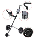 Foldable Golf Cart | Aluminum Alloy Foldable Trolley With Brake