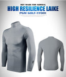 Men Golf Ice Silk Shirts Long-Sleeved Sunscreen Top | Breathable Quick Dry Cooling Training Tee