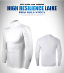 Men Golf Ice Silk Shirts Long-Sleeved Sunscreen Top | Breathable Quick Dry Cooling Training Tee