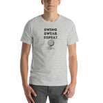 Swing, Swear, Repeat | Short-Sleeve Unisex T-Shirt