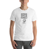 Swing, Swear, Repeat | Short-Sleeve Unisex T-Shirt